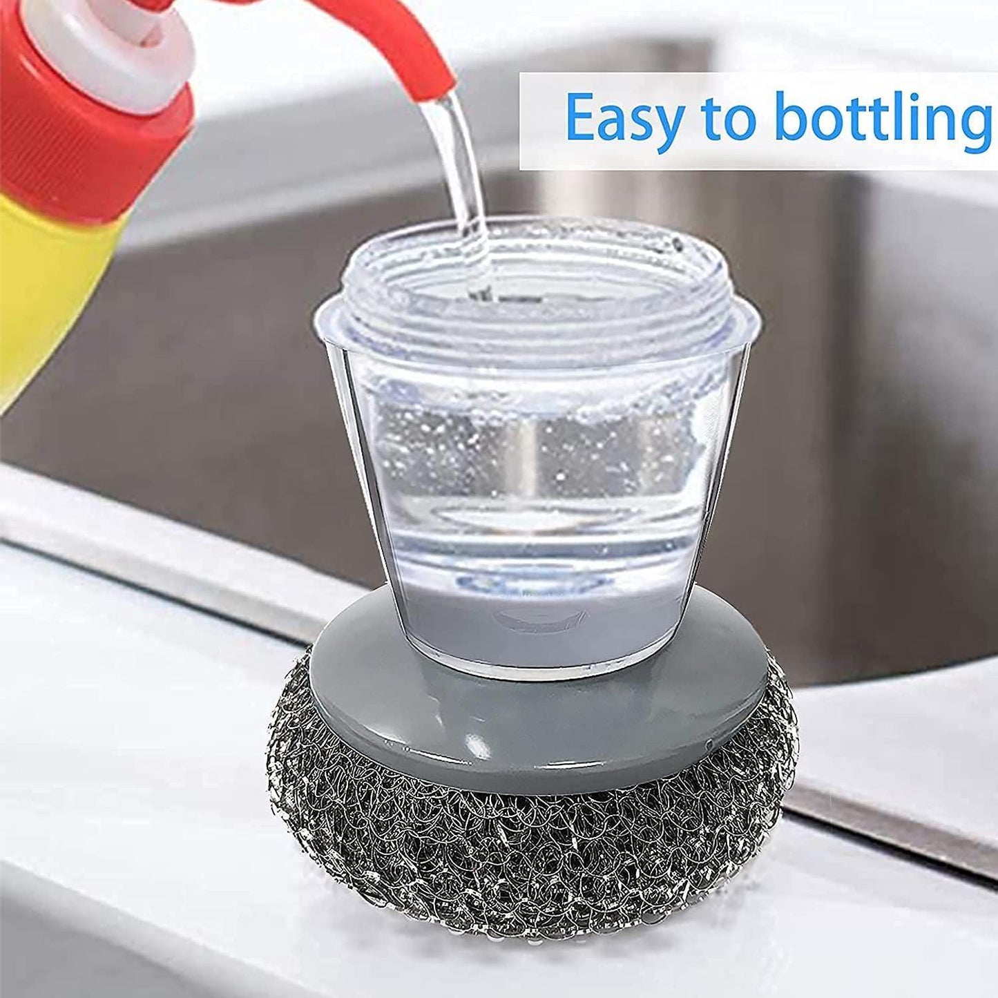 Kitchen Soap Dispensing Brush (Pack of 2)